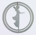Three-Dimensional Stainless Steel Laser Cut Angel Christmas Tree Ornament