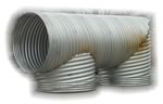 8’ Diameter x 20” Long Fabricated Corrugated Pipe With Fittings For Drainage System